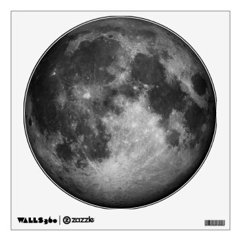 Full Moon Image Wall Decal by sc0001 at Zazzle