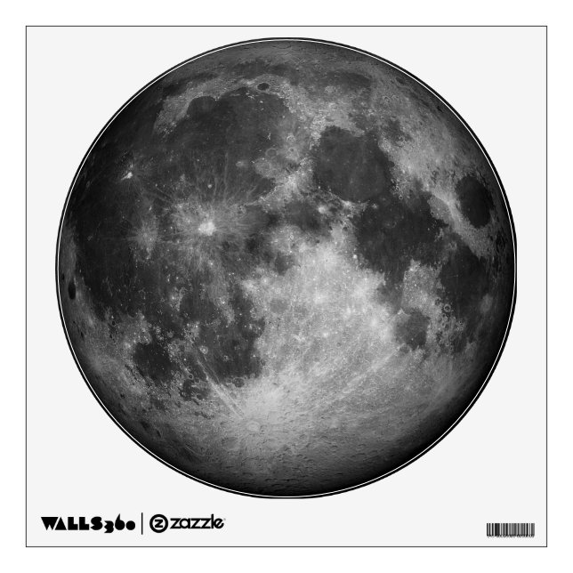 Full Moon Image Wall Decal (Front)