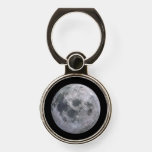 Full Moon In Black Sky, Zgos Phone Ring Stand at Zazzle