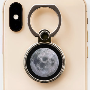Full Moon in Black Sky, ZGOS Phone Ring Stand