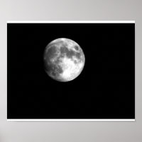 Full Moon in Black & White