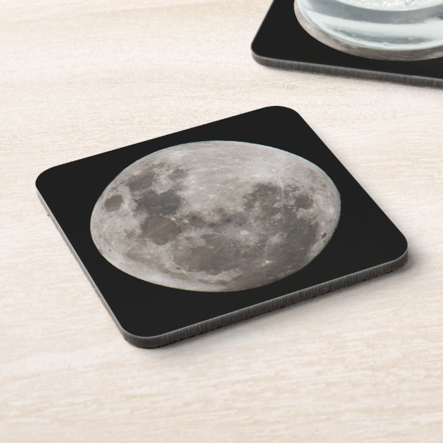 Full Moon | Johannesburg South Africa Beverage Coaster (Left Side)