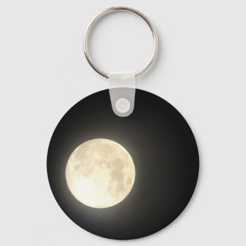 Full Moon Keychain by Regella at Zazzle