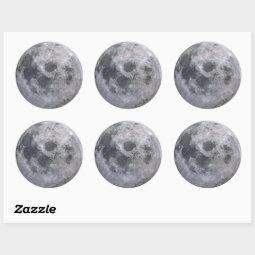 FULL MOON Large Stickers | Zazzle