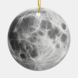 Full Moon Lunar Planet Globe Ceramic Ornament at Zazzle