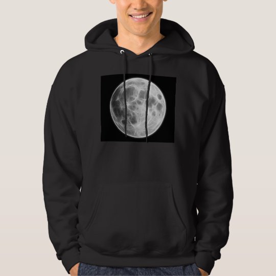 Full Moon Lunar Planet Globe Hoodie