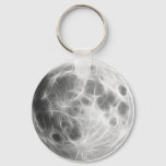 Full Moon Lunar Planet Globe Keychain at Zazzle