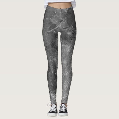 Full Moon Lunar Surface Leggings