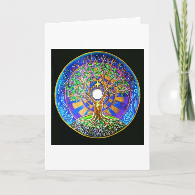 Full Moon Mandala Card (Front)