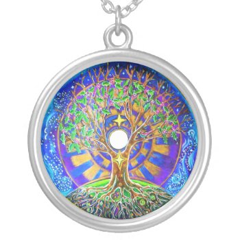 Full Moon Mandala Necklace by arteeclectica at Zazzle