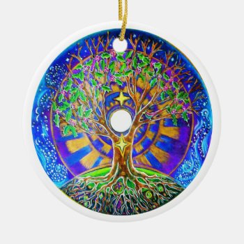 Full Moon Mandala Ornament by arteeclectica at Zazzle