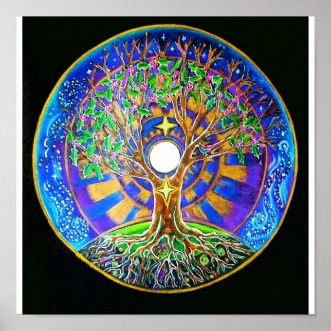 Full Moon Mandala Poster (Front)