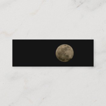 Full Moon Mini Bookmark Business Card by lynnsphotos at Zazzle
