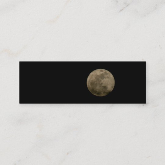 Full Moon Mini Bookmark Business Card