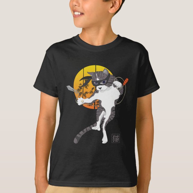 Full moon mission: Cat Ninja T-Shirt (Front)