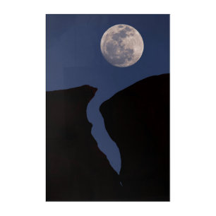 Full Moon Monument Valley, Arizona Acrylic Print