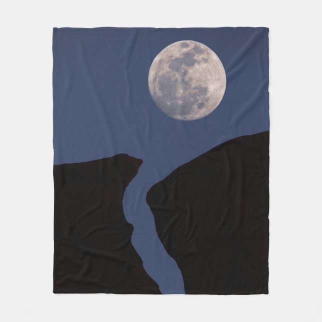 Full Moon | Monument Valley, Arizona Fleece Blanket (Front)