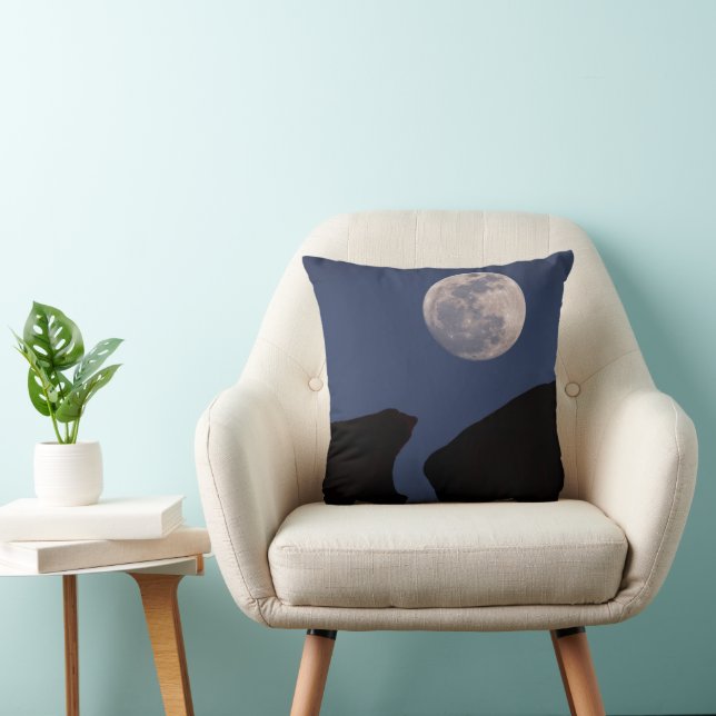 Full Moon | Monument Valley, Arizona Throw Pillow (Chair)