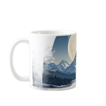 Full Moon Mountain Landscape Sweatshirt