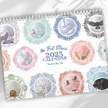 Full Moon Names Illustrated Art Calendar<br><div class="desc">Explore the wonder of the full moon cycle with this original art calendar featuring my original, hand-drawn illustrations. Each month highlights the unique name of the full moons—from the Snow Moon in January to the Harvest Moon in September—capturing the essence of each season. Every illustration is adorned with an intricate...</div>