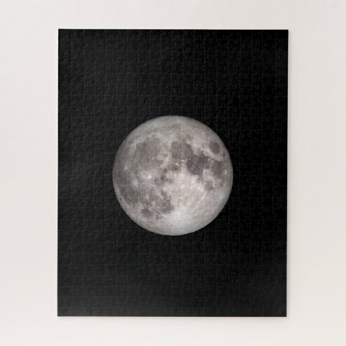 Full moon NASA image fun Fathers Day gift  Jigsaw Puzzle