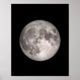 Full moon NASA image Poster