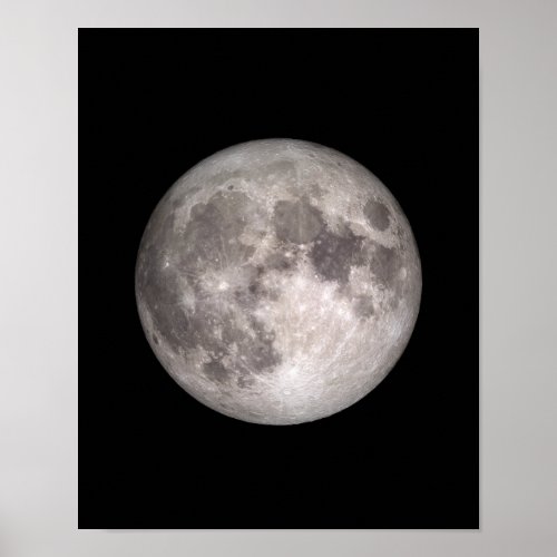 Full moon NASA image  Poster