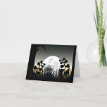 Full Moon Night Landscape Thank You Card