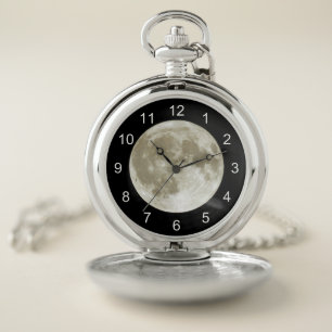Full Moon Night Pocket Watch