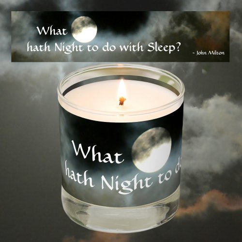 Full Moon Night Quote Photographic Goth Scented Candle