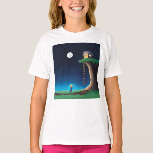 Full Moon Night Sky T-Shirt