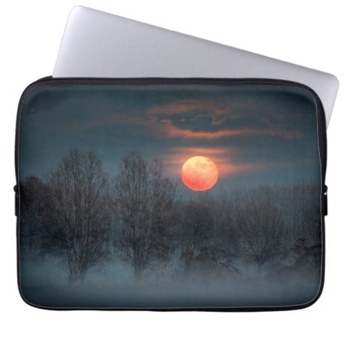 Full Moon  November in Scalenghe Italy Laptop Sleeve
