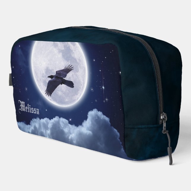 Full Moon on Blue Suede with Raven Dopp Kit (Right Corner)