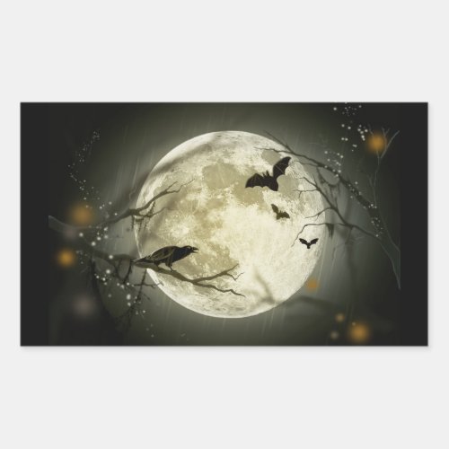 Full Moon on Halloween Sticker