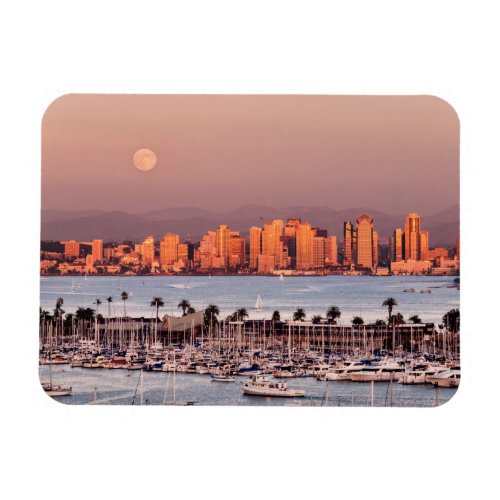Full Moon over San Diego Magnet