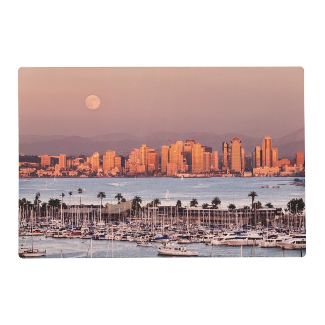 Full Moon over San Diego Placemat (Front)