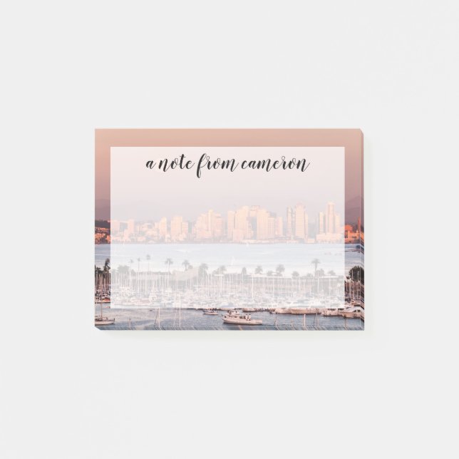 Full Moon over San Diego Post-it Notes (Front)