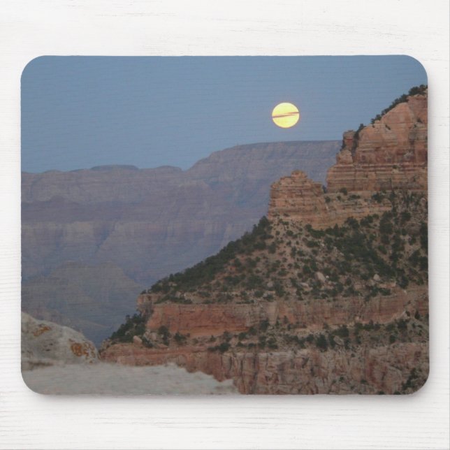 Full Moon over the Grand Canyon Mouse Pad (Front)