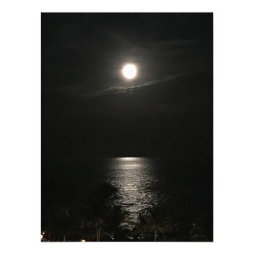 Full Moon over the Sea of Cortez in Los Cabos Photo Print