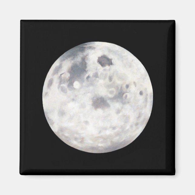 Full Moon Painting Magnet (Front)