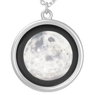 Full Moon Painting Pendant