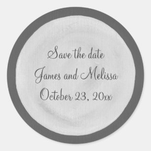 Full Moon Painting Save the date wedding stickers