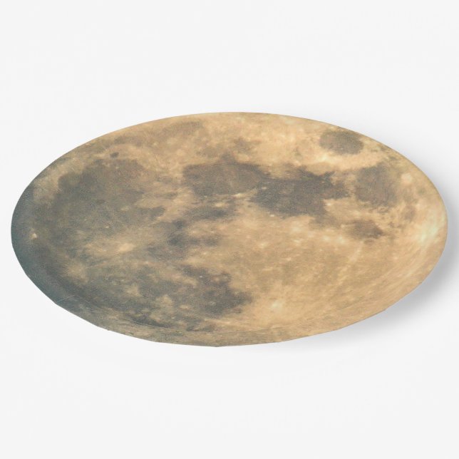 Full Moon Paper Plates (Angled)