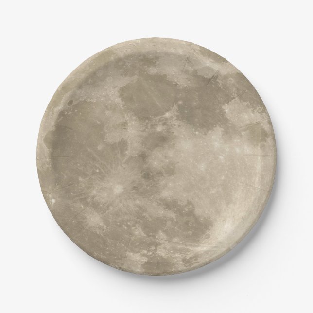 Full Moon Paper Plates (Front)