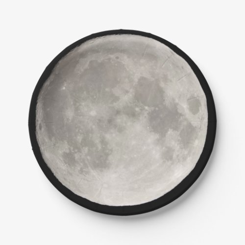 Full moon paper plates