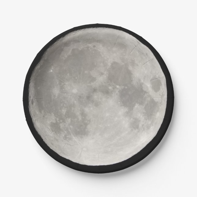 Full moon paper plates (Front)