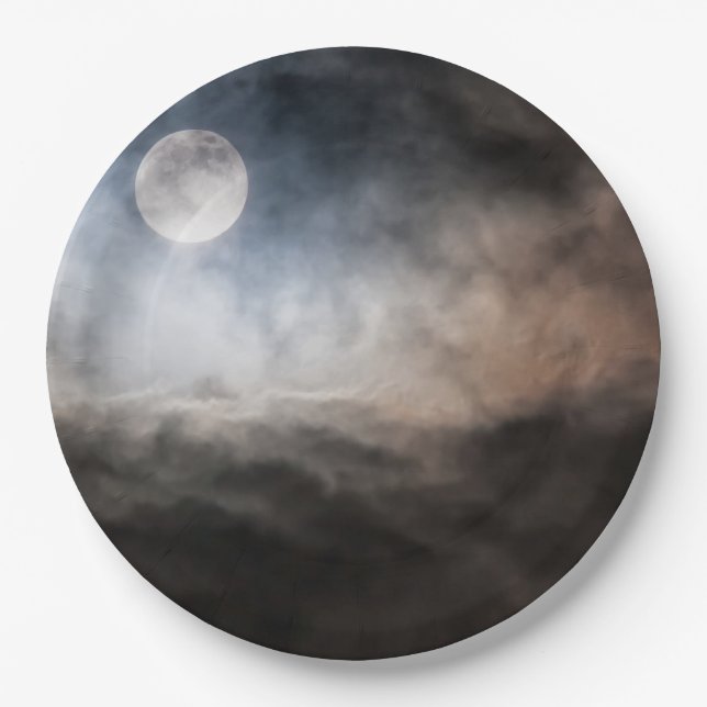 Full moon paper plates (Front)