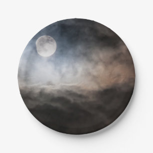 Full moon paper plates