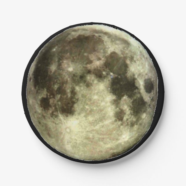 Full Moon Paper Plates (Front)