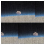 Full moon partially obscured by atmosphere fabric